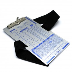 Compact aviation  clipboard with leg strap