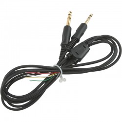 Cable for aviation headphones with PJ plugs