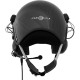 Carbon paragliding helmet for PPG with wire communication set