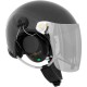 Carbon paragliding helmet for PPG with wire communication set